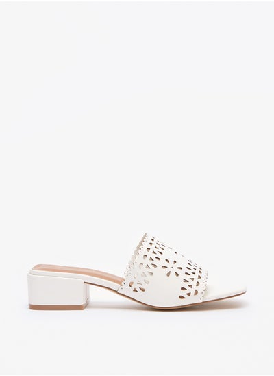 اشتري Womens Flora Bella Cutout Detail Slip On Block Heels في السعودية