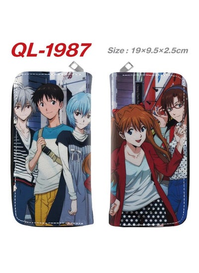 Buy New Century Evangelion Full Color Zipper Wallet Wallet Ticket Holder Cartoon Anime Long Wallet Clutch Coin Purse in Saudi Arabia