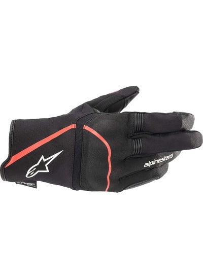 Buy Syncro V2 Drystar Motorcycle Gloves (Black/Red, M) in UAE