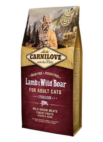 اشتري Carnilove Lamb & Wild Boar for Adult Cats 6kg في الامارات