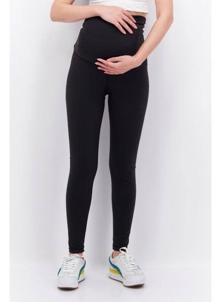 Buy Maternity Sportswear Fit Outdoor Leggings, Black in UAE