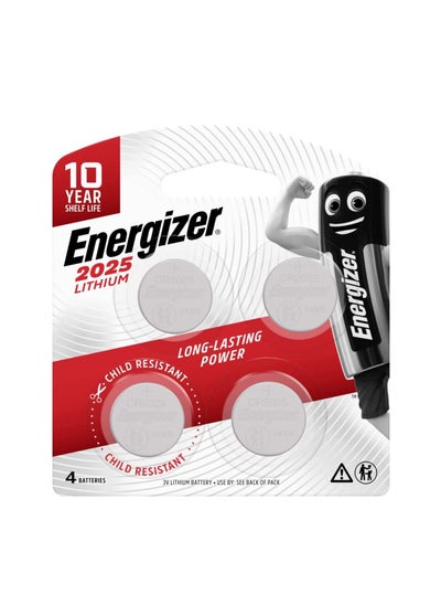 Buy 4-Piece Lithium Battery CR2025 in UAE