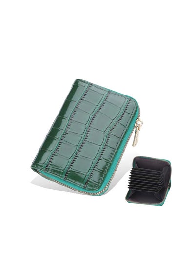 اشتري Leather Wallet Green في الامارات