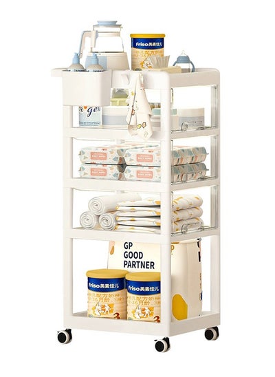 Buy Multifunctional Baby Movable Four-Drawers Shelves in Saudi Arabia