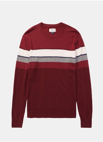 Buy AE Striped Crew Neck Sweater in Egypt