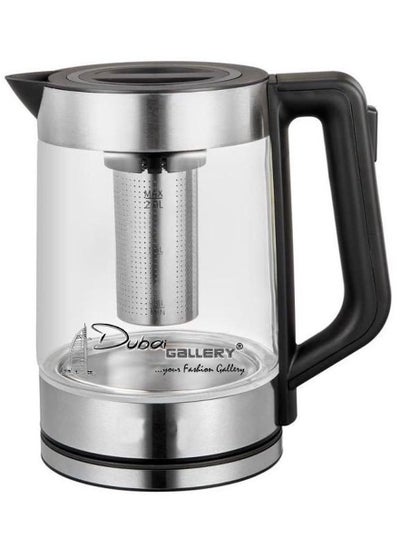 Buy Electric Kettle 1.8 L 1500 W KD2020 Silver/clear/Black in UAE