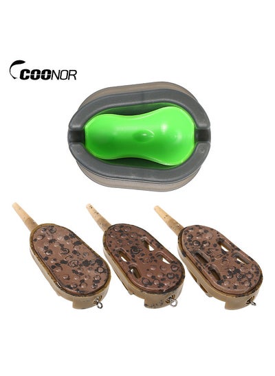 Buy 3pcs Fishing Feeder Mould Quick Release Moulds Carp Fishing Bait Holder Tool in UAE