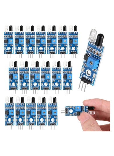 Buy IR Infrared Obstacle Avoidance Sensor Module, 20Pcs IR Infrared Sensor 3-Wire Infrared Proximity Sensors Reflective Photoelectric Sensor Modules IR Tracking Sensor for Arduino Smart Car Robot in Saudi Arabia