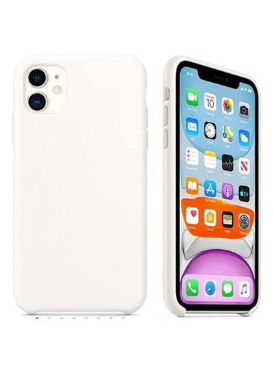 Buy Back Cover Silicon Case For Apple iPhone 11 - White in Egypt