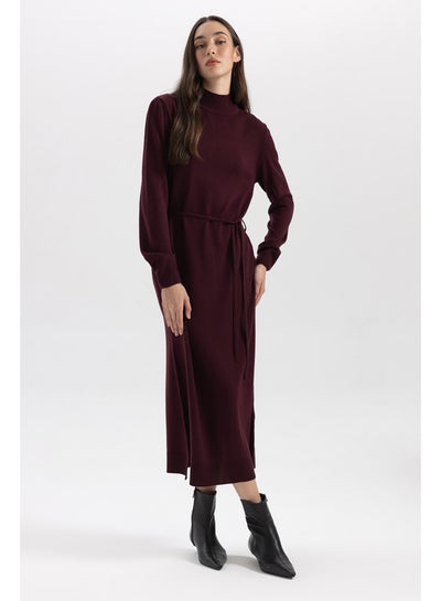 اشتري Woman Regular Fit Tricot Long Sleeve Trico Dress في مصر