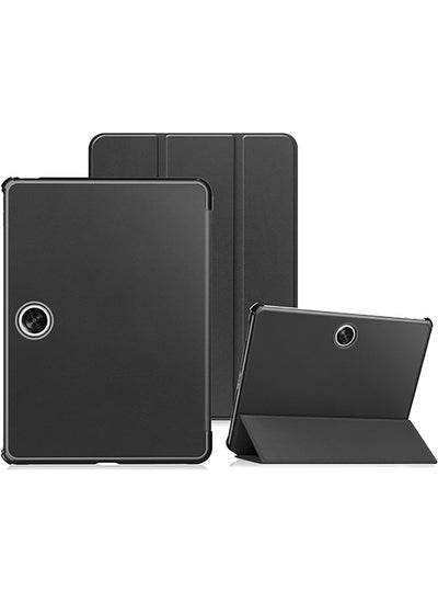 اشتري Protective Flip Case For OnePlus Pad Go With Trifold Stand Auto Wake Sleep Shockproof Cover Black في الامارات