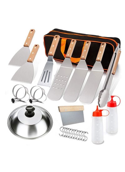 اشتري BBQ Outdoor Camping Tools Set Stainless Steel Spatula Cooking Spatula في الامارات