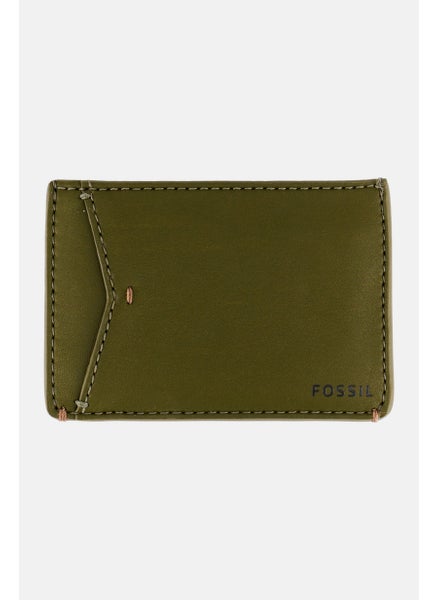 Buy Men Brand Logo Card Case 7 H x 10 L x 1 W cm, Olive in Saudi Arabia