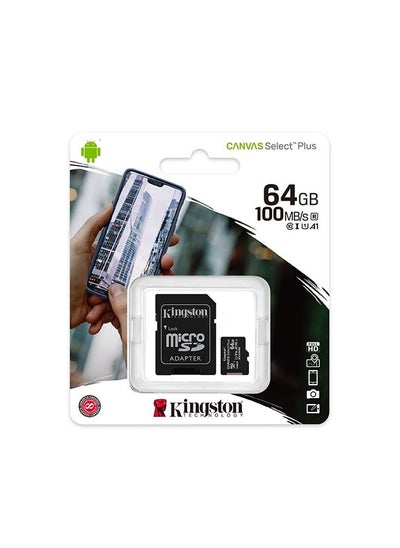 Buy 64GB micSDXC Canvas Select Plus 100R A1 C10 Card + ADP in Egypt