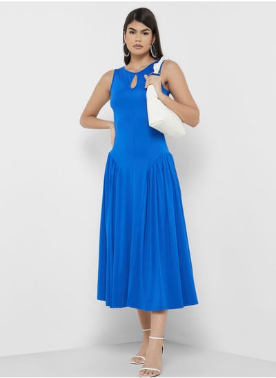 Buy Ruched Sides A-Line Dress in Saudi Arabia