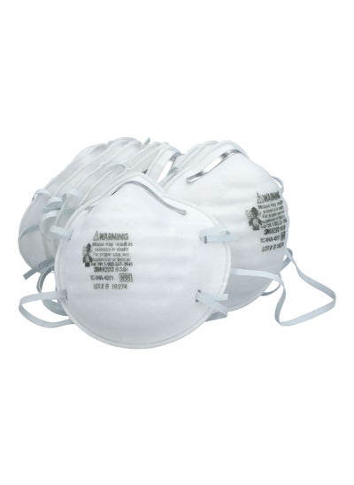 Buy 10-Piece N95 Sanding and Fiberglass Respirator Mask White 16.2 x 15.6 x 13.8 cm 8200H10-DC in Saudi Arabia