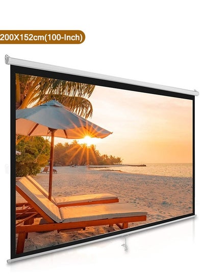 اشتري Manual Screen Projector 100 inch 200x152cm في السعودية