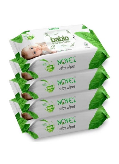 Buy Baby Wet Wipes (Pack Of 4 72 Sheet) in UAE