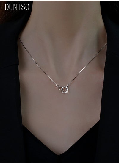 اشتري Drop-Shaped Pendant Necklace For Women and Girls Trendy Fashion Accessories with a Unique Minimalist Vibe Fashion Jewelry Dress Accessories في السعودية