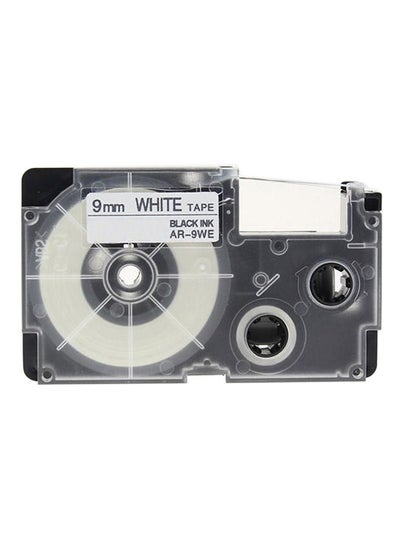 Buy Compatible 9 mm Black on White Label Tape for Casio EZ Printers black in Saudi Arabia