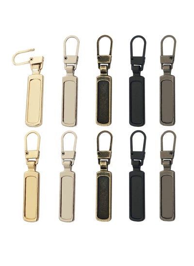 اشتري Zipper Pull, Universal Zipper Pull Replacement Kit, Removable Zipper Pulls Tab Replacement, Zipper Pulls for Jackets, Luggage, Backpacks, Purses, Boots, Pants, Tents (10Pcs 5Colors) في الامارات