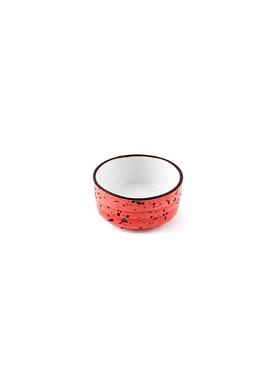 اشتري Porcelain Red H232Red Small Mezza Sauce Dish 2.5 Inch في الامارات