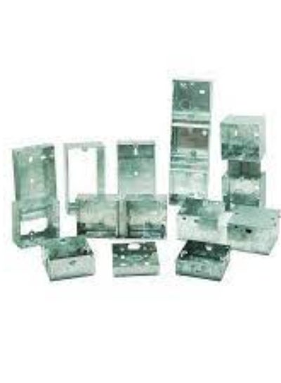 KNP Electrical Metal Back Box (6x3 inches) in a pack of 10 provides a ...
