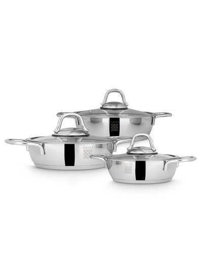 Buy Definition 6 Piece Stainless Steel Egg Pan Set in UAE