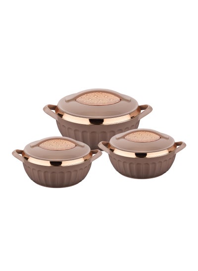 اشتري Dignity Casserole Stainless Steel Insulated Hotpot 3pcs set 2500ML,3500ML,5000ML في الامارات