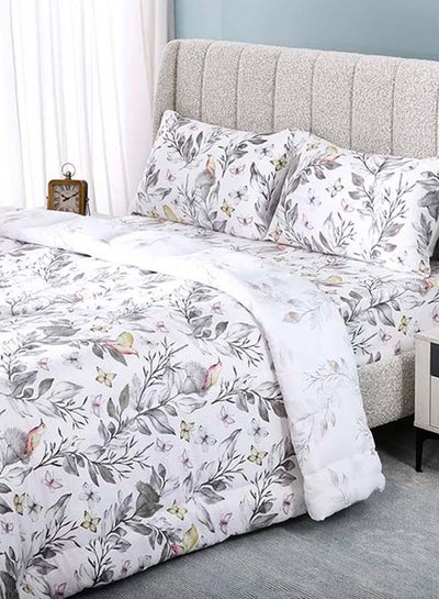 Buy Nasima Comforter and Pillowcase Set, Multicolour - 260x240 cm in UAE