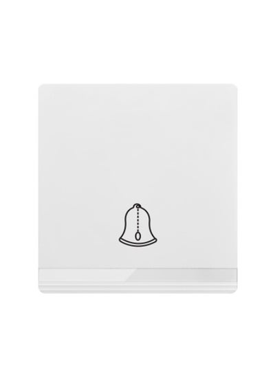 Buy Vmax V5 Series Door Bell Frameless Wall Switch 3X3 Inches White Ivory in UAE