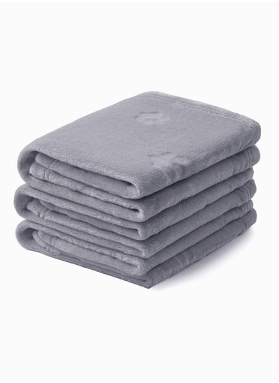 Buy Pet Flannel Blankets, SYOSI 3 Blankets Super Soft Fluffy Premium Fleece Pet Blanket Flannel Throw for Dog Puppy Cat Paw 60CMX40CM (Light Gray) in UAE