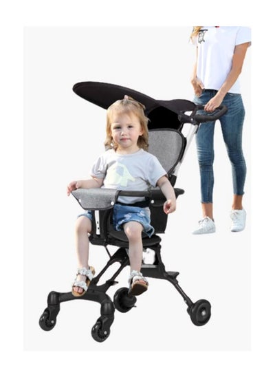 Buy Portable Baby Stroller Lightweight Foldable With Umbrella And Seat Cushion For Kids in UAE