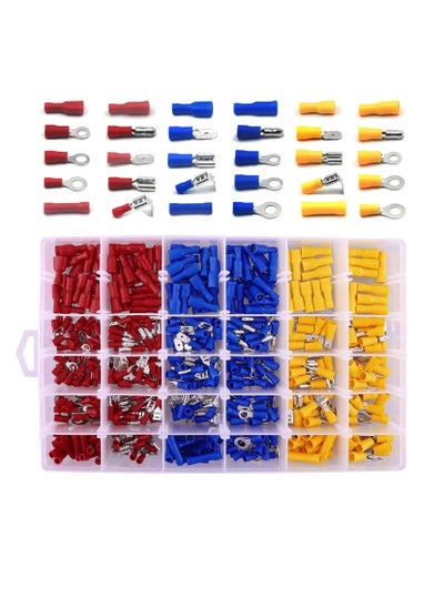 Buy 480pcs Insulated Crimp Terminal Set, Cold Crimp Terminal, Wire Connector Tool Combination,Solderless Crimp Terminals Connectors in Saudi Arabia