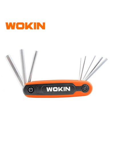 Buy Wokin 8Pcs Folding Hex Key Set in UAE