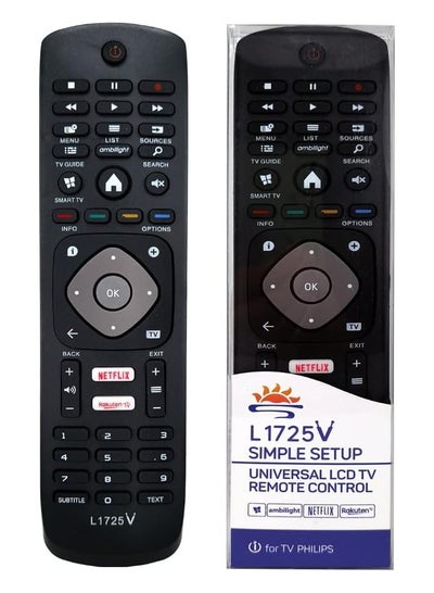 Buy L1725V Replacement Remote Control for Philips Smart LED Tv in UAE