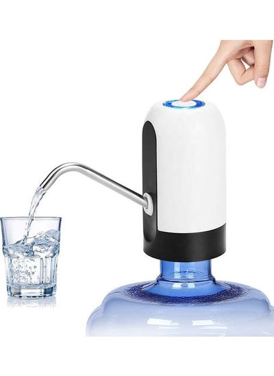 Buy Portable USB Charging Electric Pumping Automatic Water Dispenser WhiteBlack 7x12x7cm in UAE