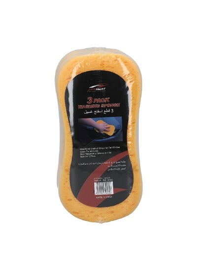 اشتري 3-Piece Car Washing Sponge Orange 13 x 15.6 x 23 cm FLD-CH043 في السعودية