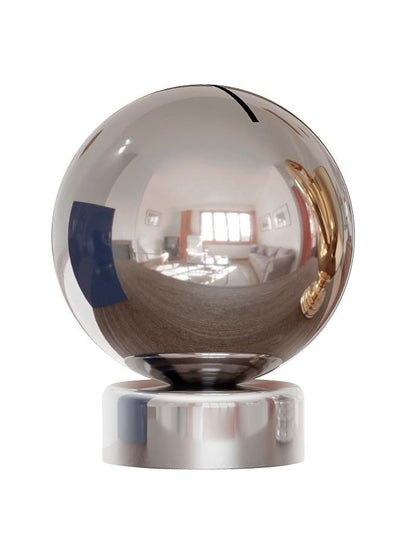 اشتري Globe Piggy Bank Made of Stainless Steel, Piggy Banks for Adults Coin Bank,Can Only Save The Piggy Bank That Cannot be Taken Out (Medium, Stainless Steel) في الامارات