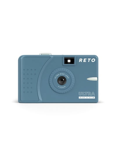 Buy Ultra Wide and Slim 35mm Reusable Daylight Film Camera - 22mm Wide Lens, Focus Free, Light Weight, Easy to Use (Teal) in UAE