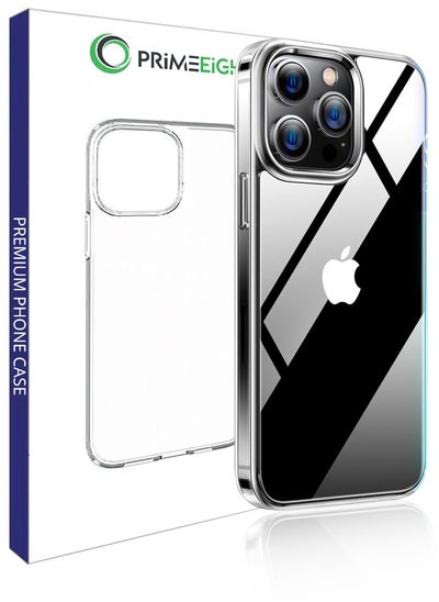 Buy Transparent Crystal Clear iPhone 13 Pro Case 6.1 inch Shockproof Curved Edges HD Clear Anti Scratch protective case in Saudi Arabia