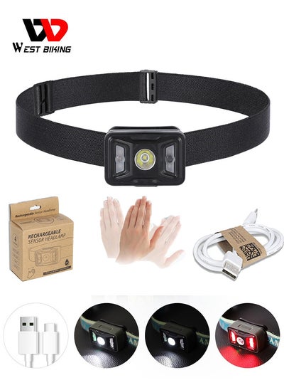 Buy Rechargeable LED Headlamp (Black) in Saudi Arabia