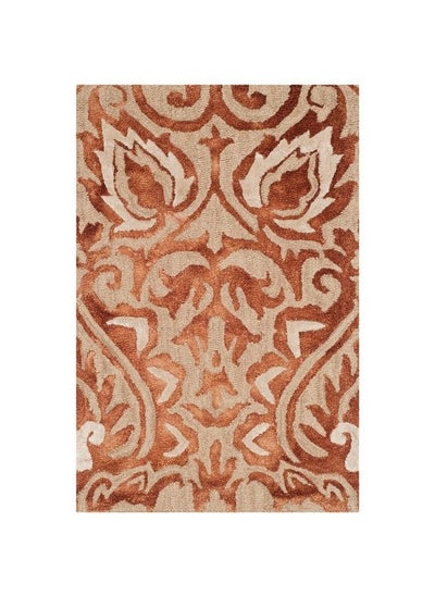 اشتري Dip Dye Collection 2' X 3' Copper Beige Ddy511Q Handmade Damask Premium Wool & Silk Accent Rug في الامارات