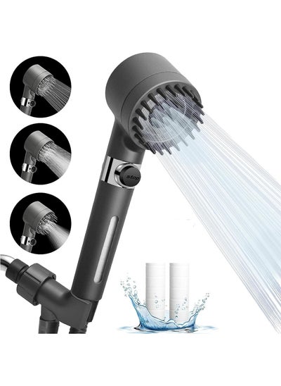 اشتري 1pc Multi-Functional Adjustable Shower Head with High Pressure and Body Spray - One-Button Water Stop for Bathroom - Enhance Your Bathing Experience في الامارات