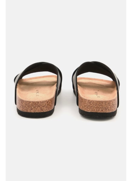 اشتري Men Slip On Cork Sandals, Dark Grey في الامارات