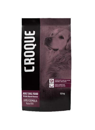 Buy Croque Adult Dry Dog Food with Lamb Meat 15KG in UAE