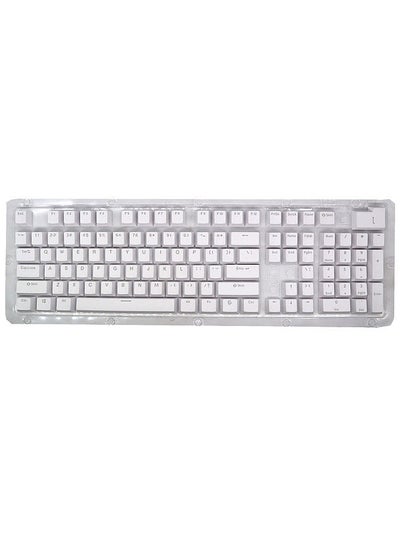 اشتري 104 Keys Two-color Injection Molding PBT Keycap Set OEM Profile for Mechanical Keyboard White(Only Keycaps) في السعودية