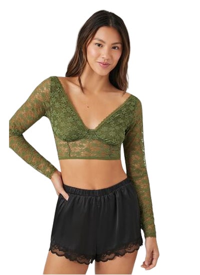 Buy Mesh Underwire Long-Sleeve Bra in Egypt