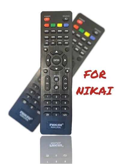 اشتري Remote Control For NIKA TV, NIKURA TV LCD LED - Black في الامارات