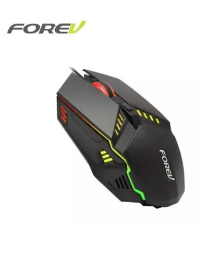 Buy Wired Gaming Mouse for Laptop, Black FV-Q3 With 7 Colour Backlight in Egypt